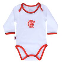 Body Bebê Flamengo Manga Longa Oficial