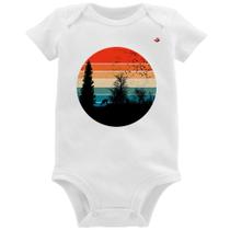 Body Bebê Floresta Vintage Sunset - Foca na Moda