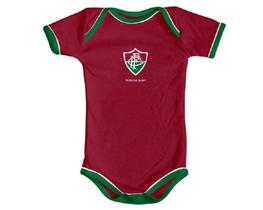 Body Bebê Fluminense Grená Manga Curta - Torcida Baby Body Bebê Fluminense Grená Manga Curta - Torcida Baby