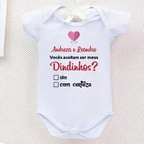Body Bebe Frases Convite Madrinha e Padrinho Body Bebe Frases Convite Madrinha e Padrinho