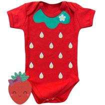 Body Bebê Frutinhas Morango - P Body Bebê Frutinhas Morango - P