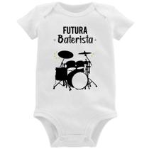 Body Bebê Futura Baterista - Foca na Moda