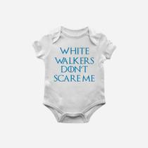 Body Bebê Game of Thrones white walker - Branco - GG