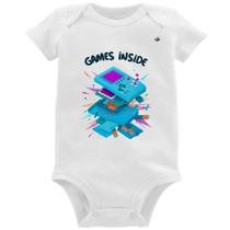Body Bebê Games Inside - Foca na Moda Body Bebê Games Inside - Foca na Moda