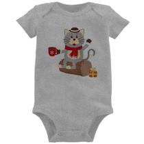 Body Bebê Gatinho Simpático - Foca na Moda