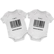 Body Bebê Gêmeos Código de Barras Body Bebê Gêmeos Código de Barras