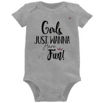 Body Bebê Girls just wanna have fun! - Foca na Moda
