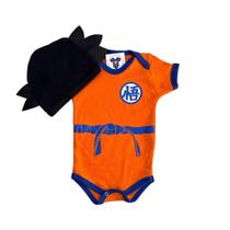 Body Bebe - Goku + Touca - Mesversário - Temático