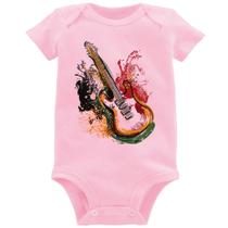 Body Bebê Guitarra Reggae - Foca na Moda