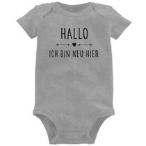 Body Bebê Hallo, Ich Bin Neu Hier - Foca na Moda