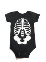 Body Bebê Halloween - Fantasia Esqueleto - Mesversário 9129