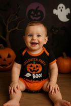 Body Bebê Halloween Menino Mêsversário Festas Fantasia Body Bebê Halloween Menino Mêsversário Festas Fantasia