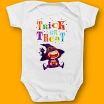 Body Bebê Halloween Trick or Treat Doces Travessuras