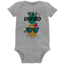 Body Bebê Hello Verão - Foca na Moda