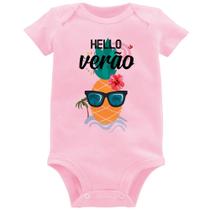 Body Bebê Hello Verão - Foca na Moda
