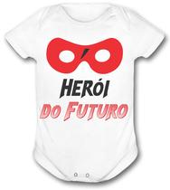 Body bebê herói do futuro personalizado infantil lançamento