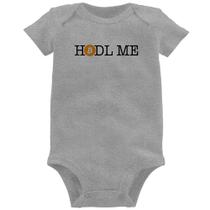 Body Bebê Hodl me Bitcoin BTC - Foca na Moda