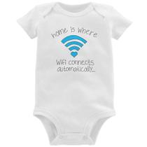 Body Bebê Home Is Where Wifi Connects Automatically - Foca na Moda