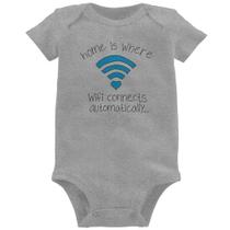 Body Bebê Home Is Where Wifi Connects Automatically - Foca na Moda