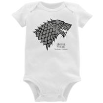 Body Bebê House Stark: Winter is Coming - Foca na Moda