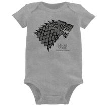 Body Bebê House Stark: Winter is Coming - Foca na Moda