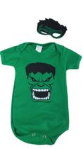 Body Bebê Hulk com Mascara Body Bebê Hulk com Mascara