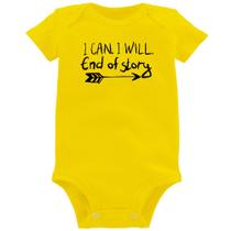 Body Bebê I Can. I Will. End Of Story - Foca na Moda