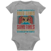 Body Bebê I don't always play videogames - Foca na Moda