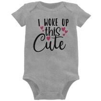Body Bebê I woke up this cute - Foca na Moda