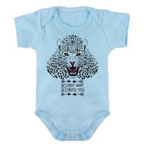 Body Bebe Infantil Animais Onca Pintada Tigre Leao