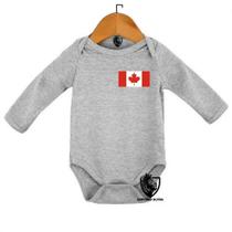 Body Bebe Infantil Bandeira Canada America Norte Body Bebe Infantil Bandeira Canada America Norte