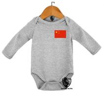 Body Bebe Infantil Bandeira China Asia Body Bebe Infantil Bandeira China Asia