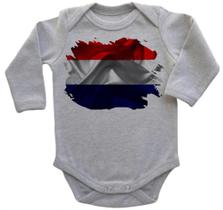 Body Bebe Infantil Bandeira Holanda Netherlands Body Bebe Infantil Bandeira Holanda Netherlands