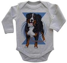Body Bebe Infantil Bernese Cachorro Dog Cao Body Bebe Infantil Bernese Cachorro Dog Cao