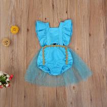 Body Bebê Infantil Carnaval Halloween Princesa Jasmine Alladin