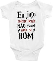 Body Bebê Infantil Eu Juro Solenemente Não Fazer Nada de Bom - TAMANHO G Body Bebê Infantil Eu Juro Solenemente Não Fazer Nada de Bom - TAMANHO G