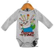 Body Bebe Infantil Finn Estrelas Hora da Aventura Body Bebe Infantil Finn Estrelas Hora da Aventura