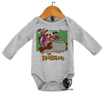 Body Bebe Infantil Flinstones Carro Fred Vilma Flintstones