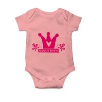 Body Bebê Infantil Frase Divertida Nasci Diva Bebê Empoderada Menina Linda E Diva