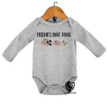 Body Bebe Infantil Friends Not Food Animais Comida Vegatariano