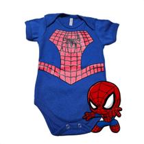Body Bebê Infantil Mesversario Temático Homem Aranha