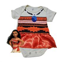 Body Bebê Infantil Mesversario Temático Moana