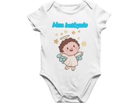 Body Bebê Infantil Meu Batizado Amor da Dinda Promovida Madrinha Branca Body Bebê Infantil Meu Batizado Amor da Dinda Promovida Madrinha Branca
