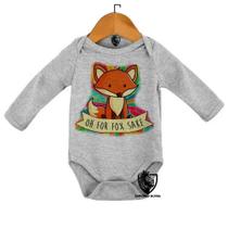 Body Bebe Infantil Oh For Fox Sake Raposa Cachorro Dog