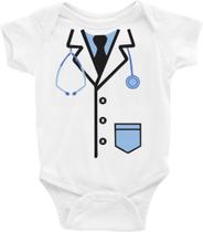 Body Bebê Infantil Pequeno Doutor Médico Doctor Body Bebê Infantil Pequeno Doutor Médico Doctor