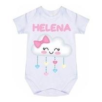 Body Bebe Infantil Personalizado Com Nome Chuva De Amor