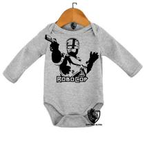 Body Bebe Infantil Robocop Policia Arma Revolver Pistola Body Bebe Infantil Robocop Policia Arma Revolver Pistola