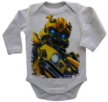 Body Bebe Infantil Roupa Crianca Bumblebee Transformers Robo Carro
