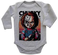 Body Bebe Infantil Roupa Crianca Chucky Boneco Assassino Body Bebe Infantil Roupa Crianca Chucky Boneco Assassino