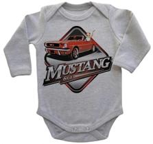 Body Bebe Infantil Roupa Crianca Mustang Carro Antigo Anos 60 Body Bebe Infantil Roupa Crianca Mustang Carro Antigo Anos 60
